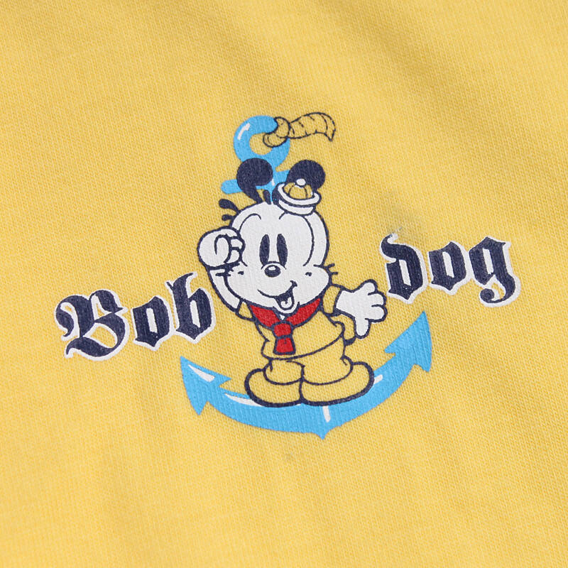 巴布豆(bobdog) 夏季新款男童糖果色纯棉短袖t恤 wb32zt802 黄色 120
