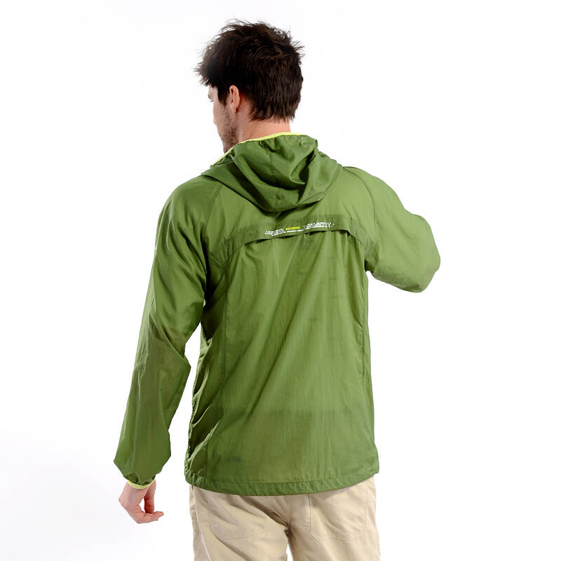 奥特山(outshine) 男士春夏新品大码皮肤风衣 超薄轻便户外防晒衣pf