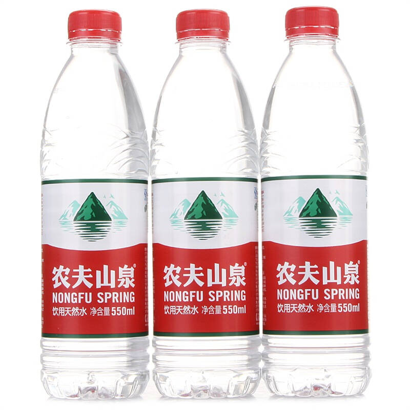 【京东超市】农夫山泉 天然饮用水550ml*24瓶 整箱