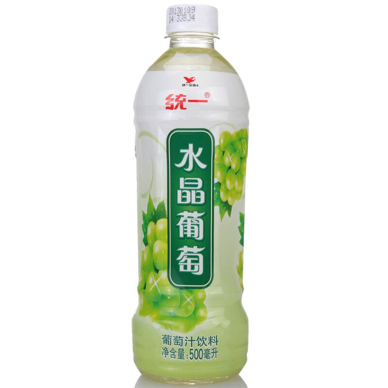 统一水晶葡萄饮料500ml 瓶装