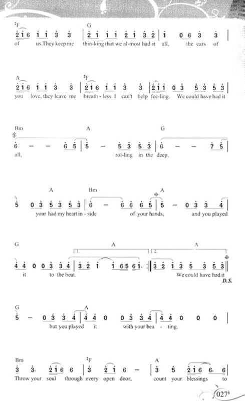 简谱歌本系列:好声音k歌大全