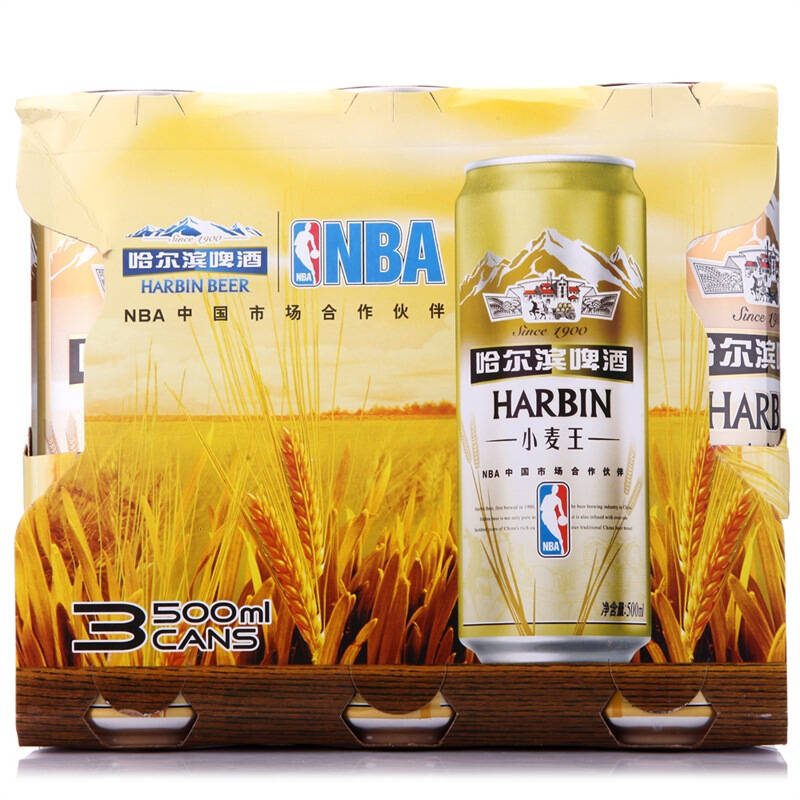 harbin 哈尔滨小麦王500ml*3听