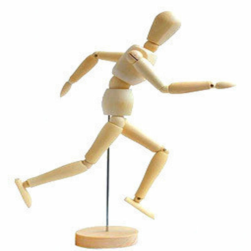 木头人30cm/20cm/14cm/11.4cm木人偶 木人模型 关节人