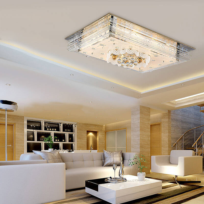 欧普照明 灯具灯饰led水晶吸顶灯客厅灯现代简约