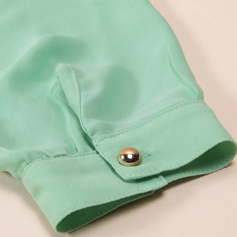 pllofee女装2014春夏季新款韩版七分袖短袖雪纺衫衬衫