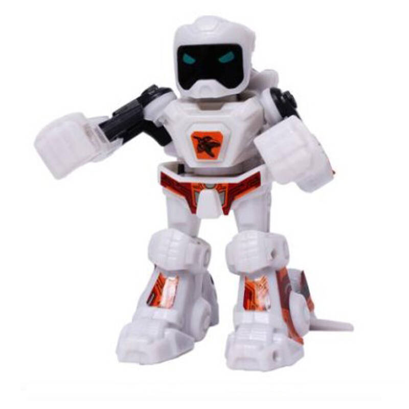 拳击机器人遥控机器人 体感红外线遥控2人pk儿童玩具 白色机器人