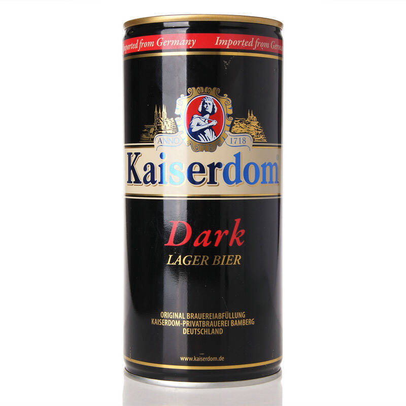 德国原装进口 kaiserdom 凯撒黑啤酒 听装1l(仅限江浙