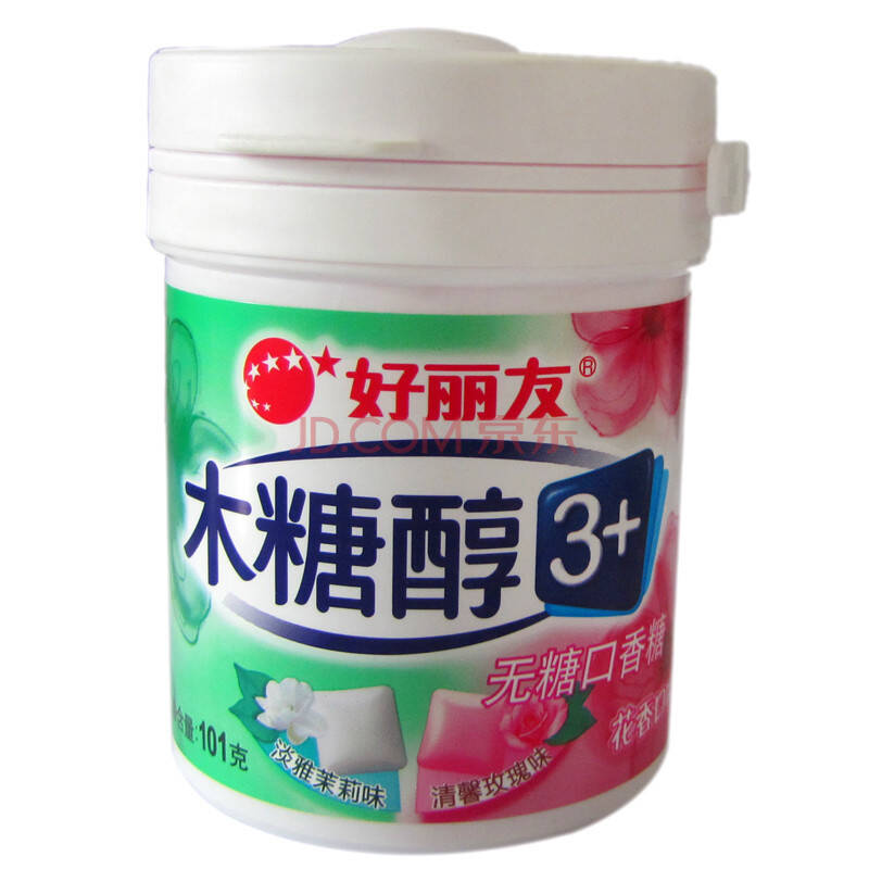 好丽友木糖醇粒粒出花香混合口香糖101g