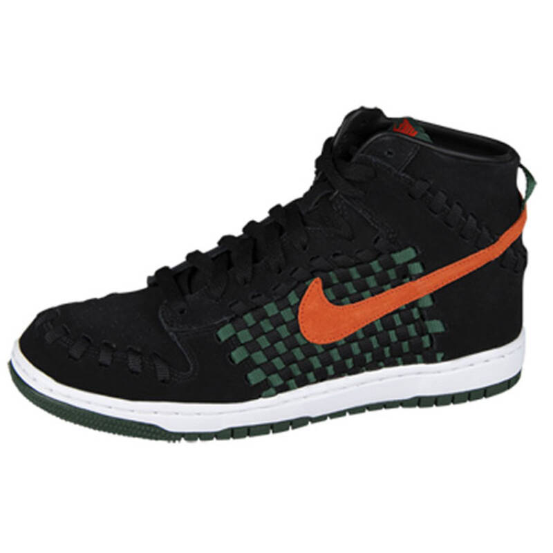 nike dunk woven 黑色男子休闲板鞋 t 555030-080 555030-080 42