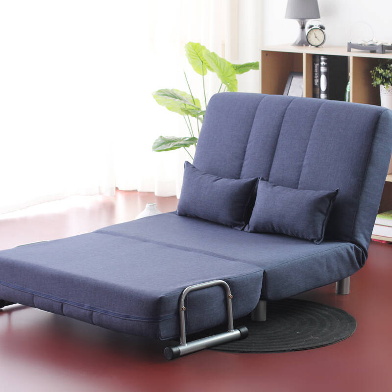 5米多功能可折叠沙发床 懒人沙发 可拆洗 b75 牛仔兰 1p(沙发宽度1米)