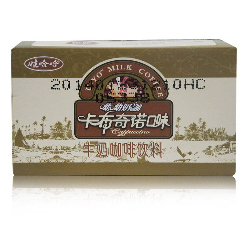 娃哈哈 咖啡饮料 呦呦奶咖卡布奇诺口味 350ml*15/箱