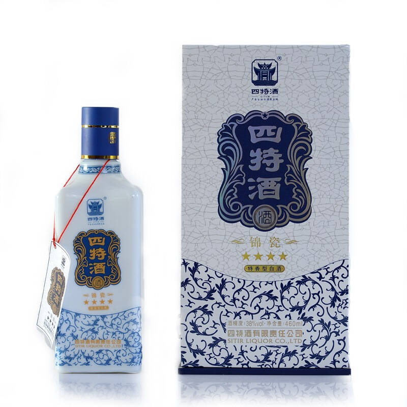 四特 锦瓷四星 38度460ml 京东自营