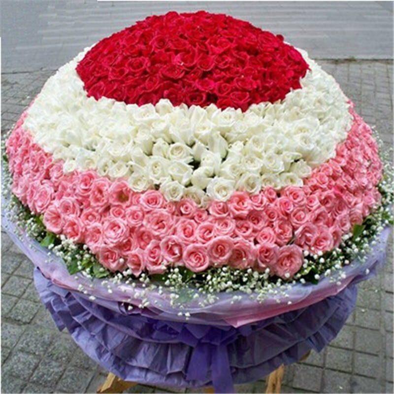 鲜花速递武汉北京上海深圳成都 1314朵玫瑰花玫瑰花