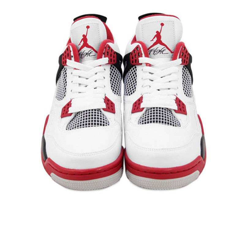 耐克nike air jordan 4 aj4 乔丹4代 男鞋 篮球鞋 308497-110白黑红