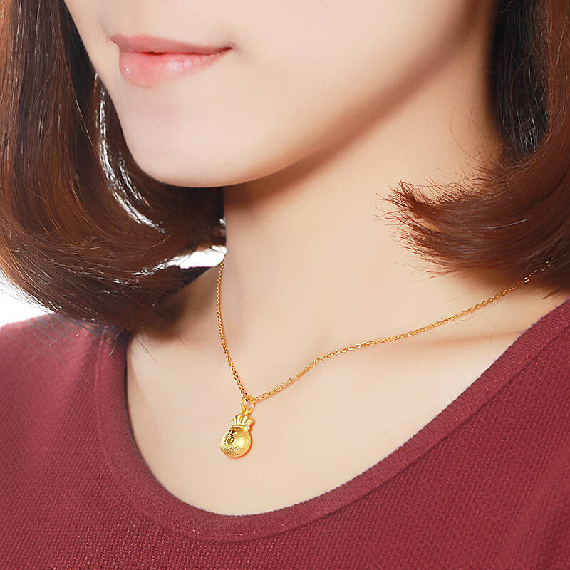珂兰 黄金吊坠足金挂坠女款h福袋 约3.44g