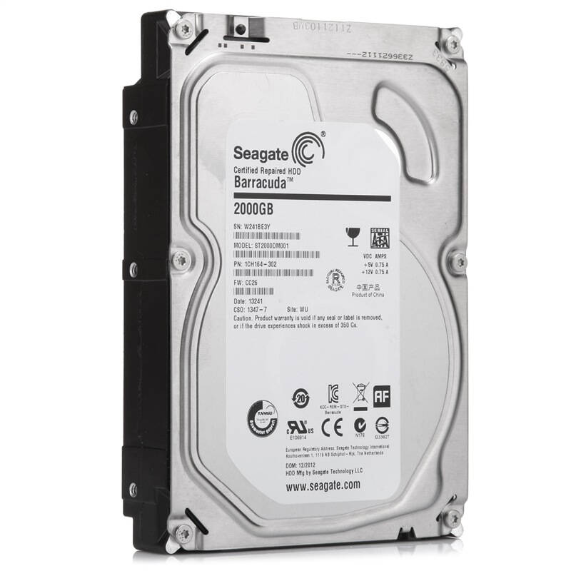 希捷(seagate)2tb 7200转64m sata3 台式机硬盘(st2000dm001)伟仕盒装