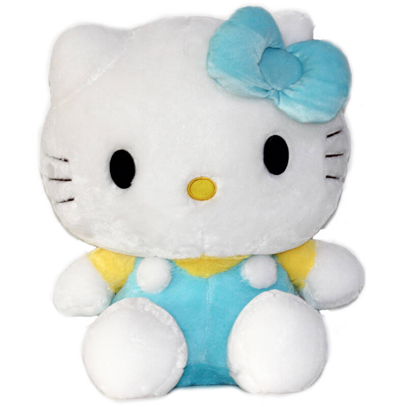 hello kitty系列 坐式hello kitty/凯蒂猫公仔毛绒玩具 蓝色 60cm