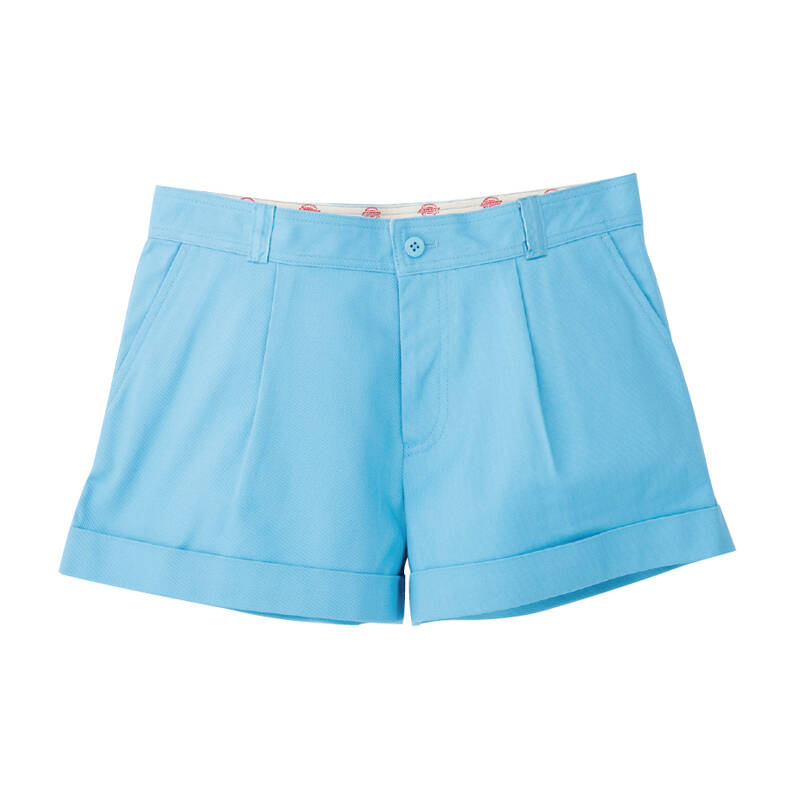 dickies2014棉涤热裤 性感女式休闲纯色短裤132w40wd05 sx湖蓝色 57