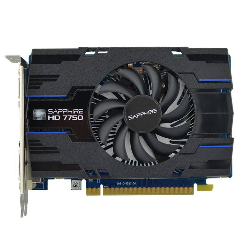 蓝宝石(sapphire) hd7750 1g gddr5 海外版oc 850/4800mhz 1gb/128bit