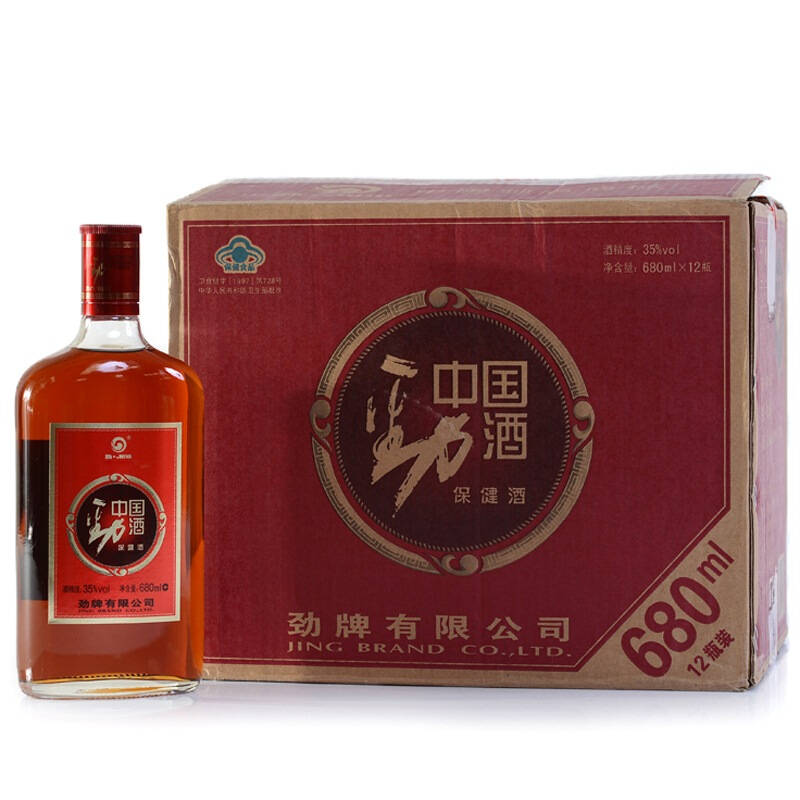 【京东超市】劲牌 中国劲酒 35度 680ml*12瓶 整箱