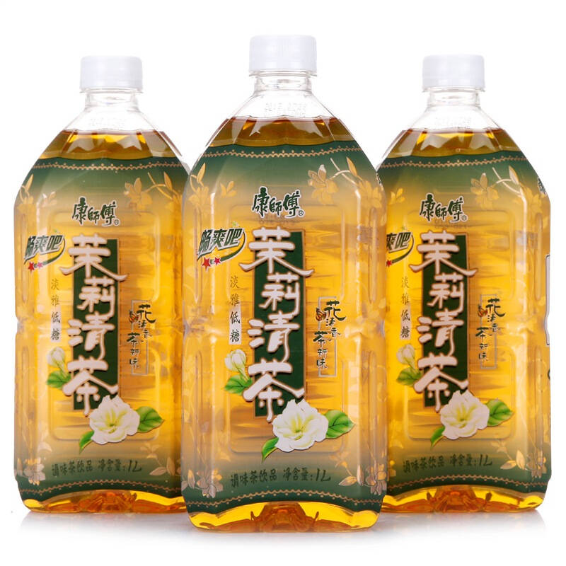 康师傅 茉莉清茶饮料1l*8瓶 整箱