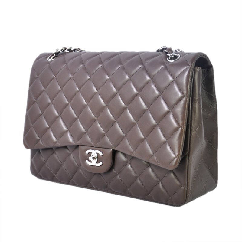 classicflap,classicalmusic chanel coco classic flap cf 经典款maxi大号女士手袋 咖啡色 f