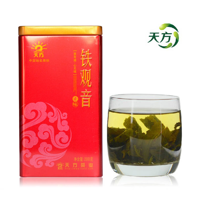 天方茶叶 乌龙茶特级铁观音茶200g听装