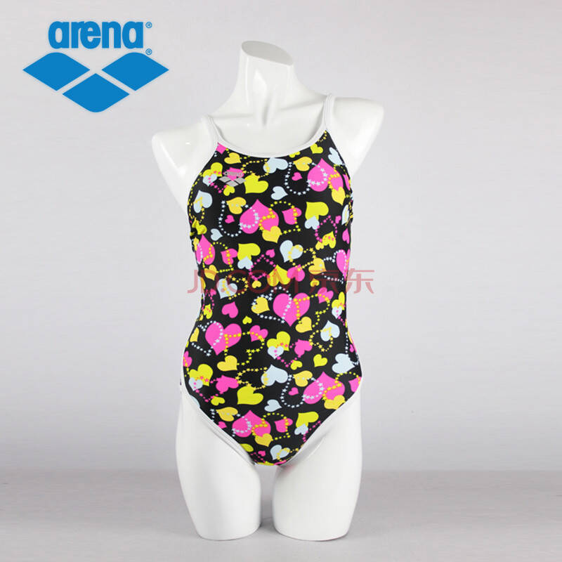官方旗舰店arena阿瑞娜 女三角连体游泳衣 高贵时尚显瘦泳衣 blk1118
