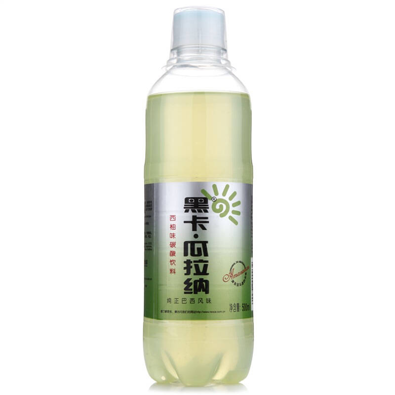 黑卡瓜拉纳西柚味碳酸饮料 500ml 瓶装