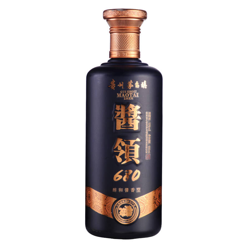 53度酱领10年-j10酱香型白酒680ml