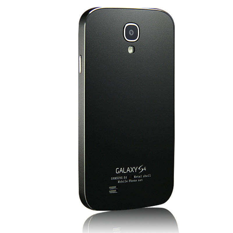 金属边框后盖保护套手机壳 适用于三星s4/i9500/9508/959手机套 黑色