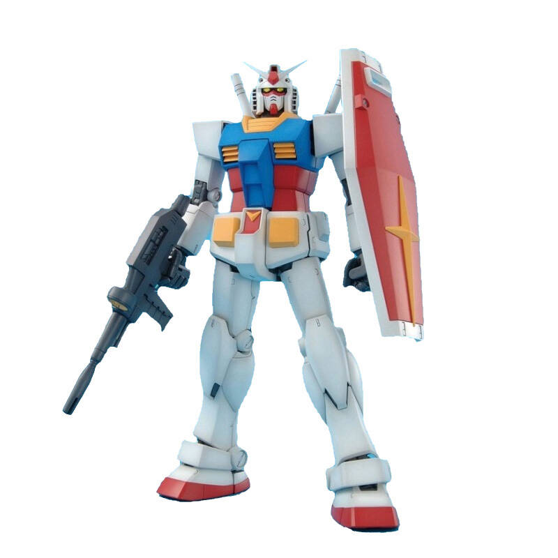 万代高达玩具1/100mg rx-78-2 ver.2.0元祖 敢达拼装模型 不含支架