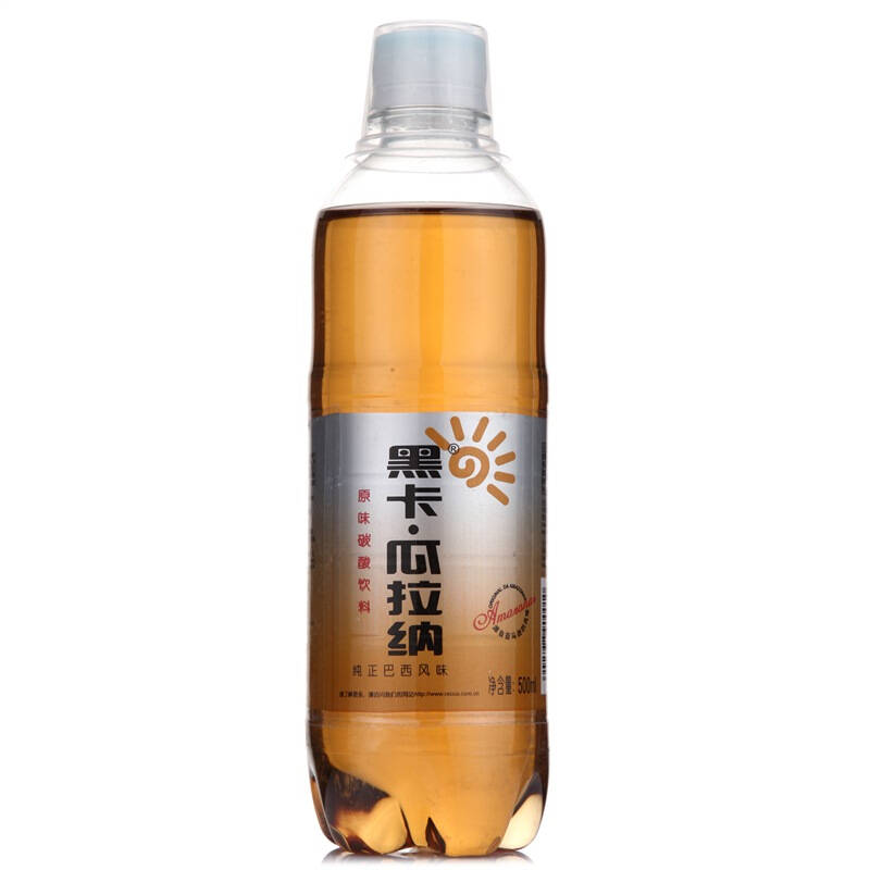 黑卡瓜拉纳原味碳酸饮料 500ml 瓶装 自营