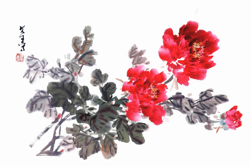 中国画写意大课堂:牡丹
