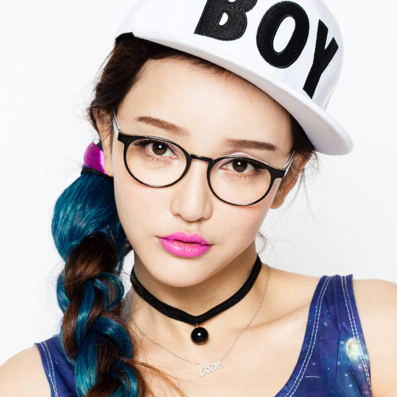 inmix音米 超轻黑框非主流眼镜框 近视女款潮眼镜架 眼睛框镜架女2231