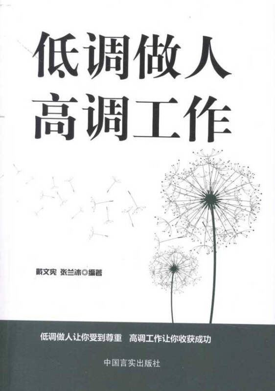 低调做人 高调工作 戴文宪张兰冰 励志与成功哲学 书籍