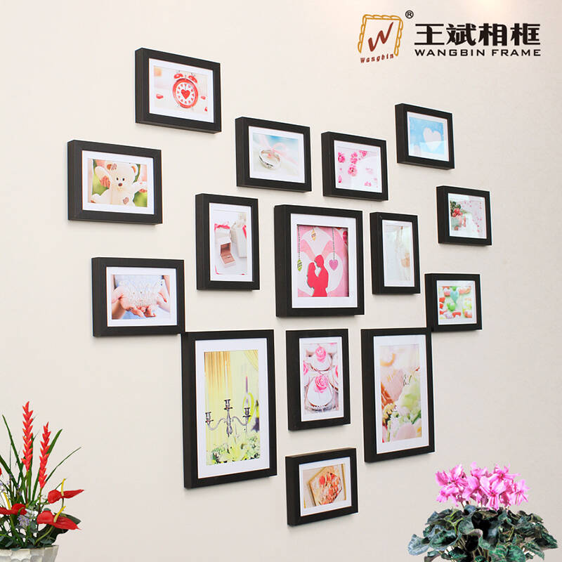 【满包邮】王斌相框欧式心形照片墙 相框墙 组合创意相片墙特价新型