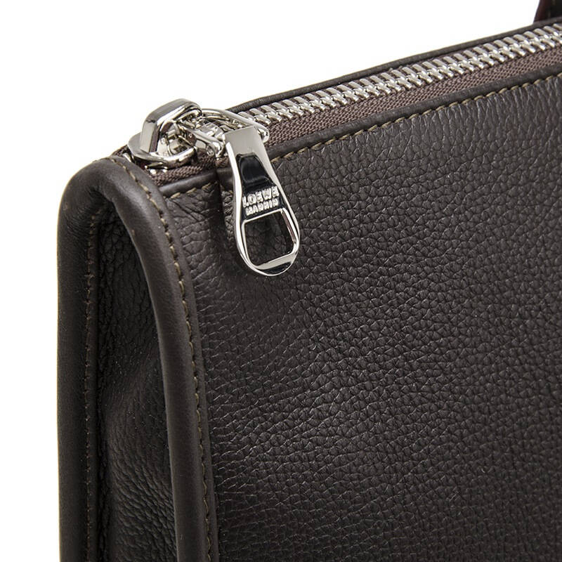 loewe罗意威男士棕色牛皮手提公文包32326l7703740ml