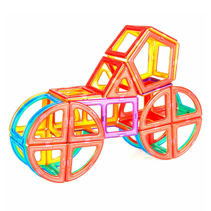 萌思特magnastix磁力片/磁力建构片玩具/建构片62片 磁性积木儿童智力