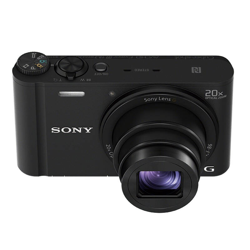 索尼(sony) dsc-wx350 数码相机 黑色(1820万有效像素 20倍光学变焦