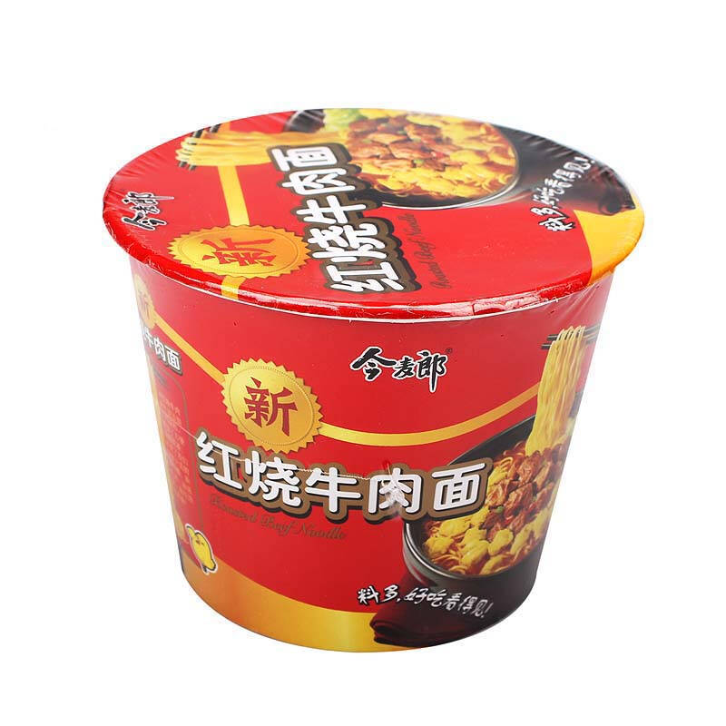 今麦郎 弹面 红烧牛肉面117g *3桶 方便面