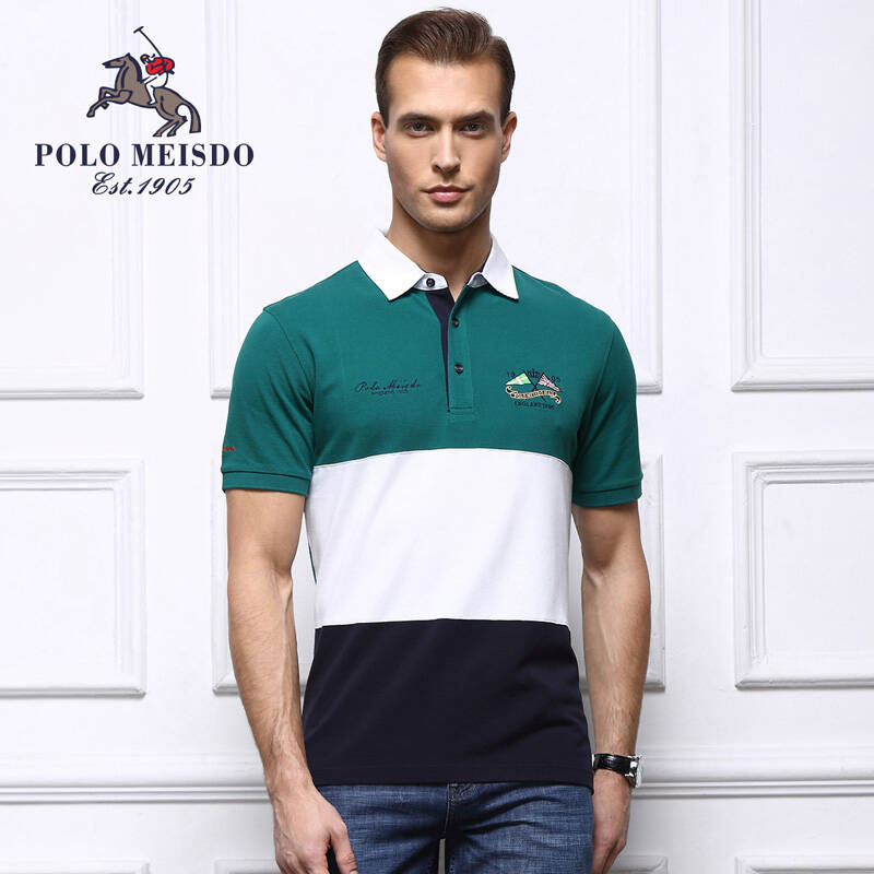 polo meisdo英国保罗男装夏装新款男士短袖翻领时尚休闲t恤 t132019