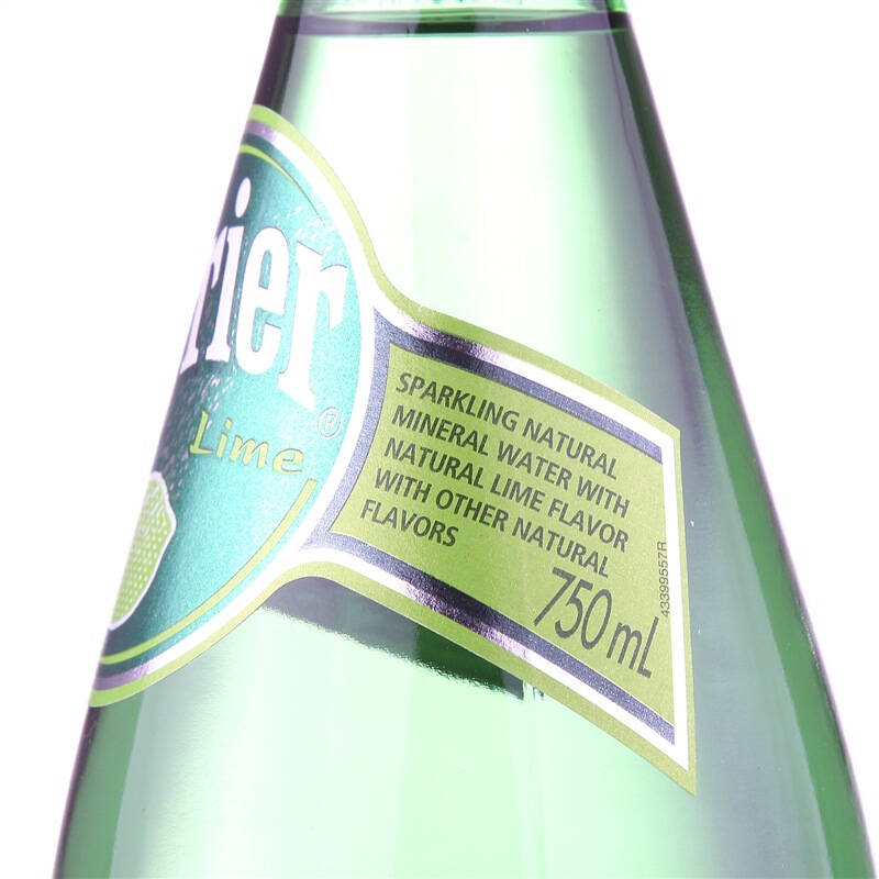 法国进口 巴黎水青柠味天然含汽矿泉水750ml*12 整箱(perrier) 矿泉水