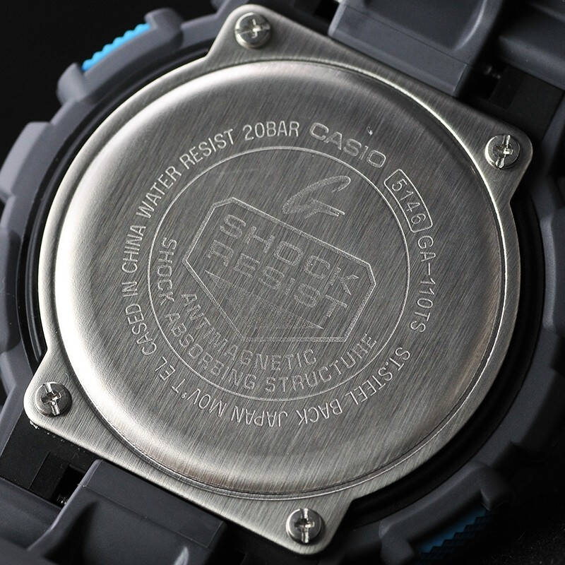 卡西欧(casio)手表 g-shock系列ga-100ts大表盘双显运动男表 ga-110ts