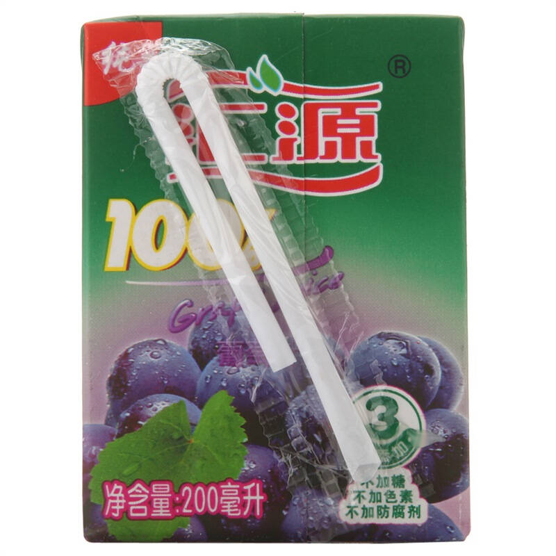 汇源100%葡萄汁 200ml*24盒 整箱装