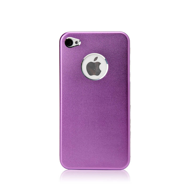 爱酷迪 apple 苹果 iphone4/4s 里绒布 超薄手机壳 bcip4al-03紫色