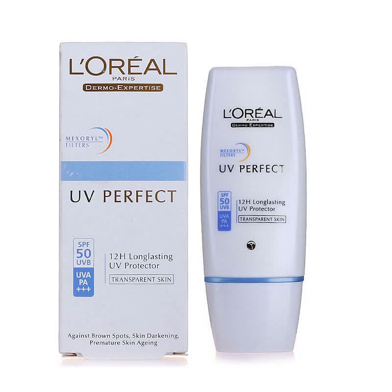 欧莱雅(loreal)多重防护防晒隔离霜spf50 30ml 无色