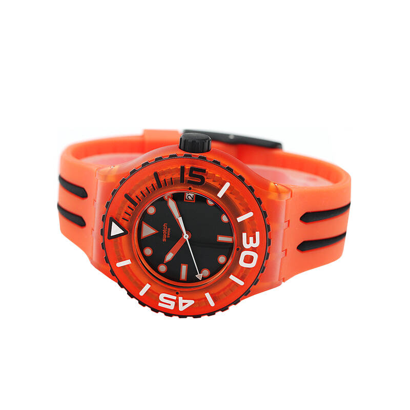 正品斯沃琪 swatch 手表 2013 夏日潜水系列 日落之音