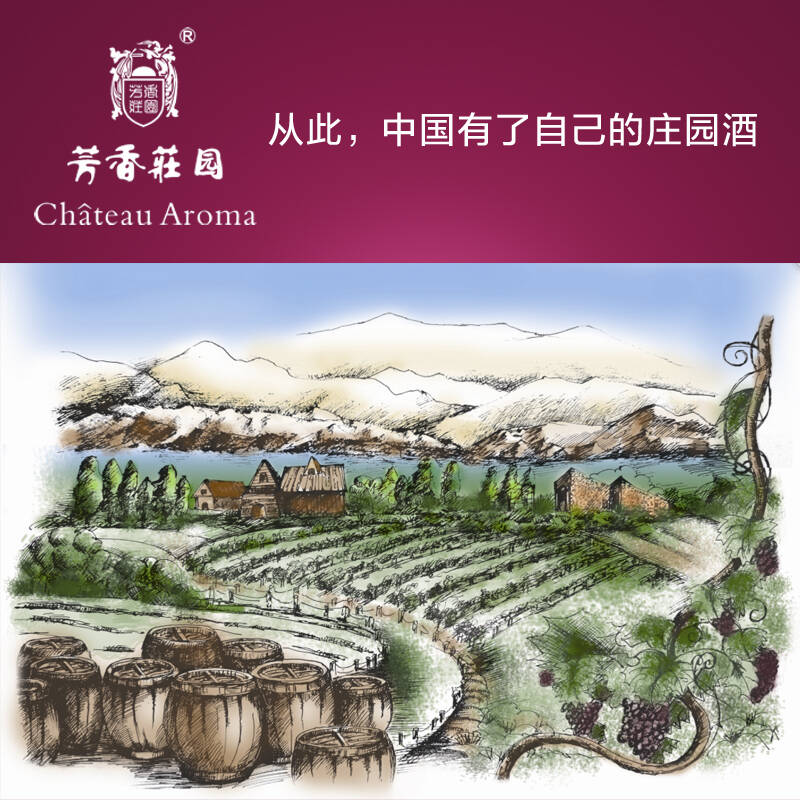 芳香庄园金奖梅洛干红葡萄酒 有机红酒