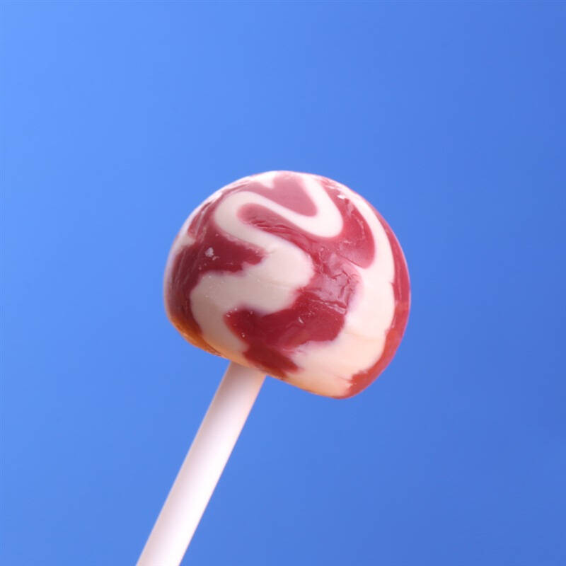 阿尔卑斯树莓牛奶味硬糖棒棒糖20支装 儿童糖果 经典